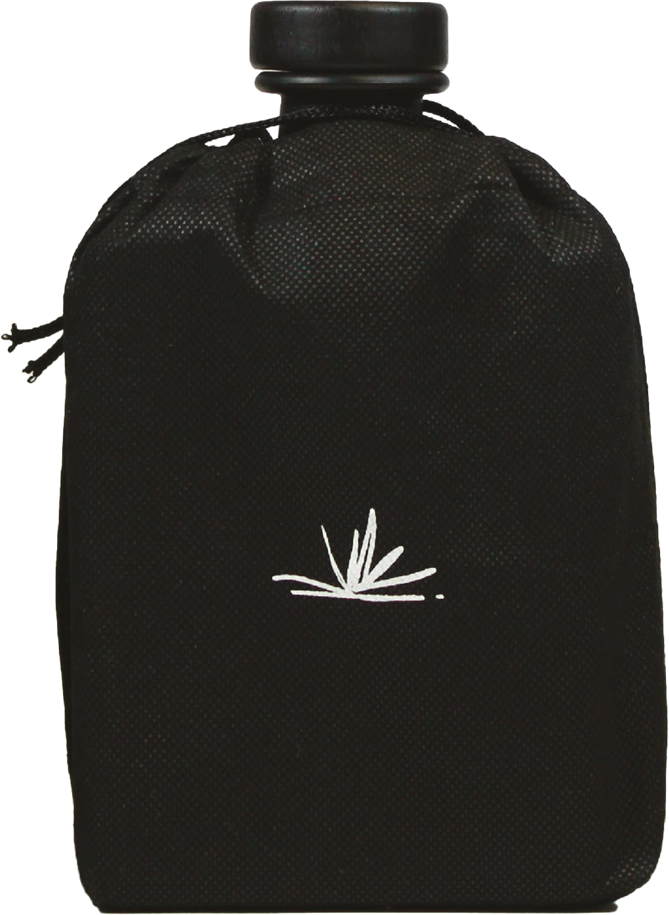 Cubre polvo de tela negra con el agave de Tequila DSGN