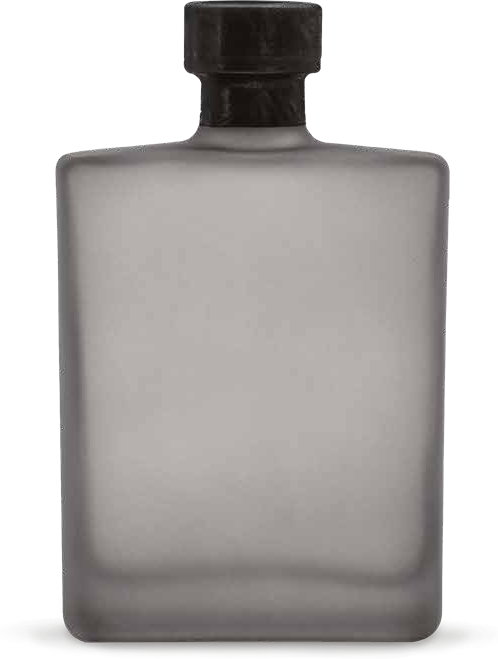 Botella Medium en vidrio gris humo