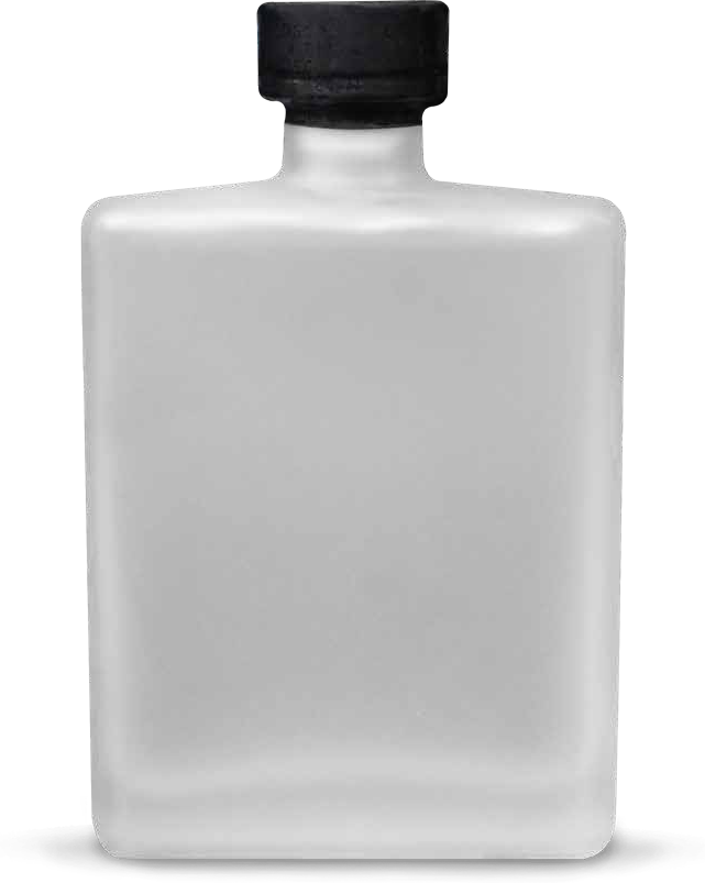 Botella Master en vidrio blanco mate