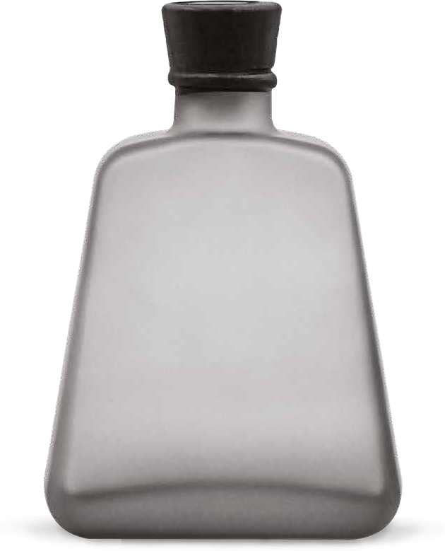 Botella Master en vidrio gris humo