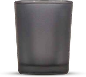 Vaso tequilero en acabado gris humo
